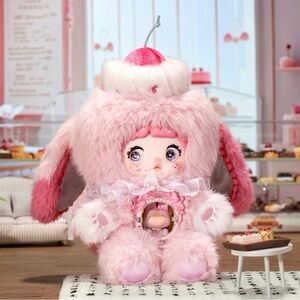 Nommi BERRY POP 🍒 Cherry Pudding Bite of Sweetheart Blind Box Plush Keychain